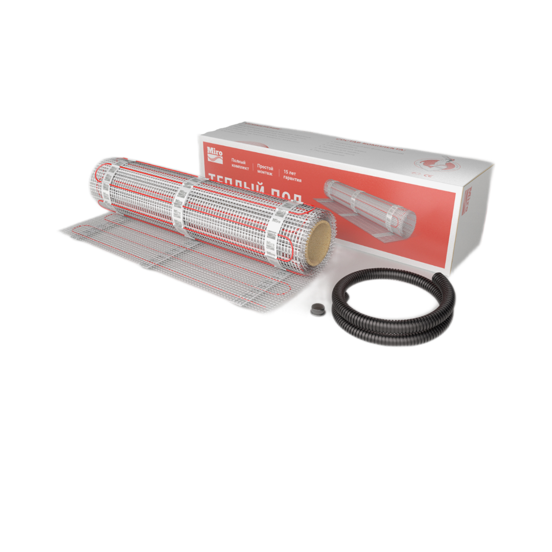 Нагревательный мат Miro 9,0 м2 - 1350 Вт (150 Вт/м2)